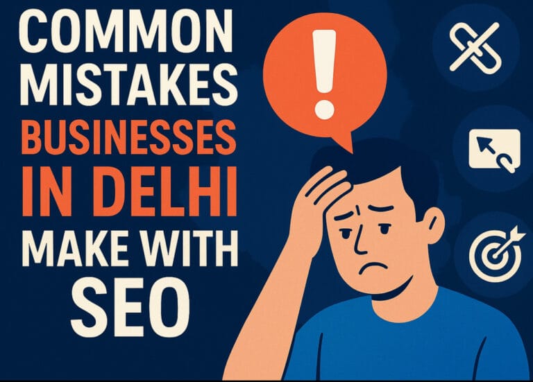 Common mistakes businesses in Delhi make with SEO